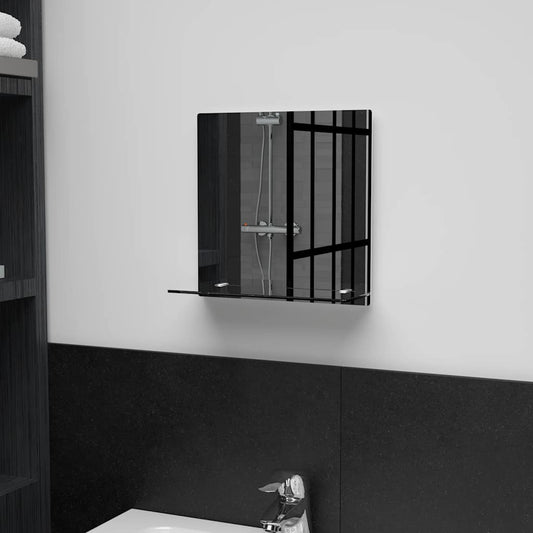 Wandspiegel met schap 30x30 cm gehard glas is nu te koop bij PeponiXL, paradijselijk wonen!