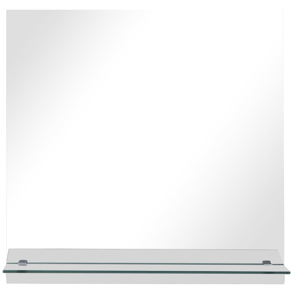 Wandspiegel met schap 50x50 cm gehard glas is nu te koop bij PeponiXL, paradijselijk wonen!