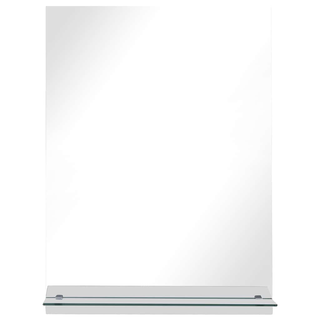 Wandspiegel met schap 50x70 cm gehard glas is nu te koop bij PeponiXL, paradijselijk wonen!