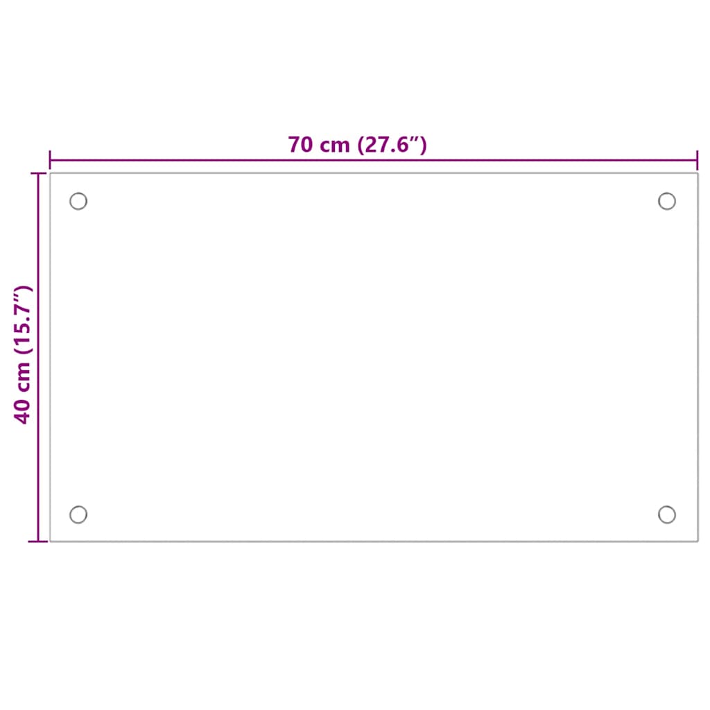 Spatscherm keuken 70x40 cm gehard glas melkwit is nu te koop bij PeponiXL, paradijselijk wonen!