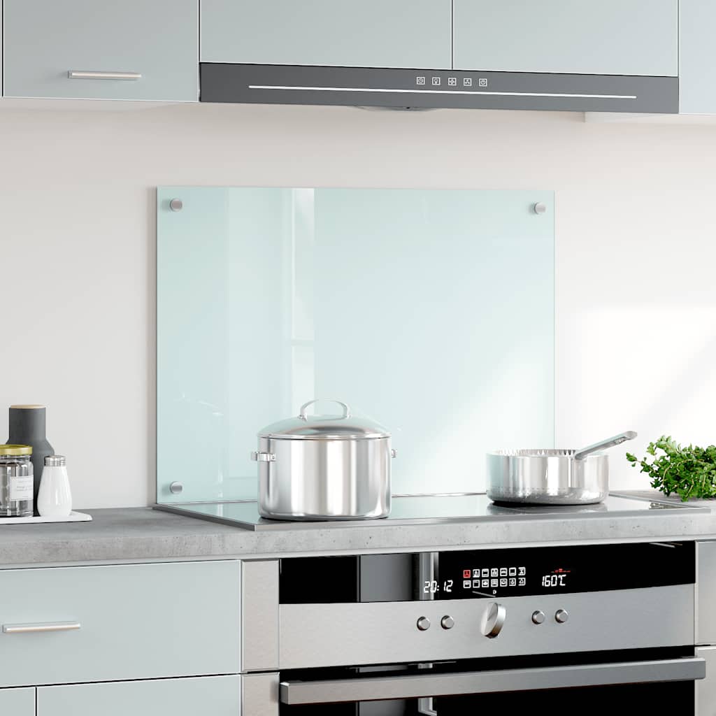 Spatscherm keuken 70x50 cm gehard glas melkwit is nu te koop bij PeponiXL, paradijselijk wonen!