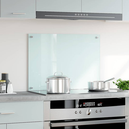 Spatscherm keuken 70x50 cm gehard glas melkwit is nu te koop bij PeponiXL, paradijselijk wonen!