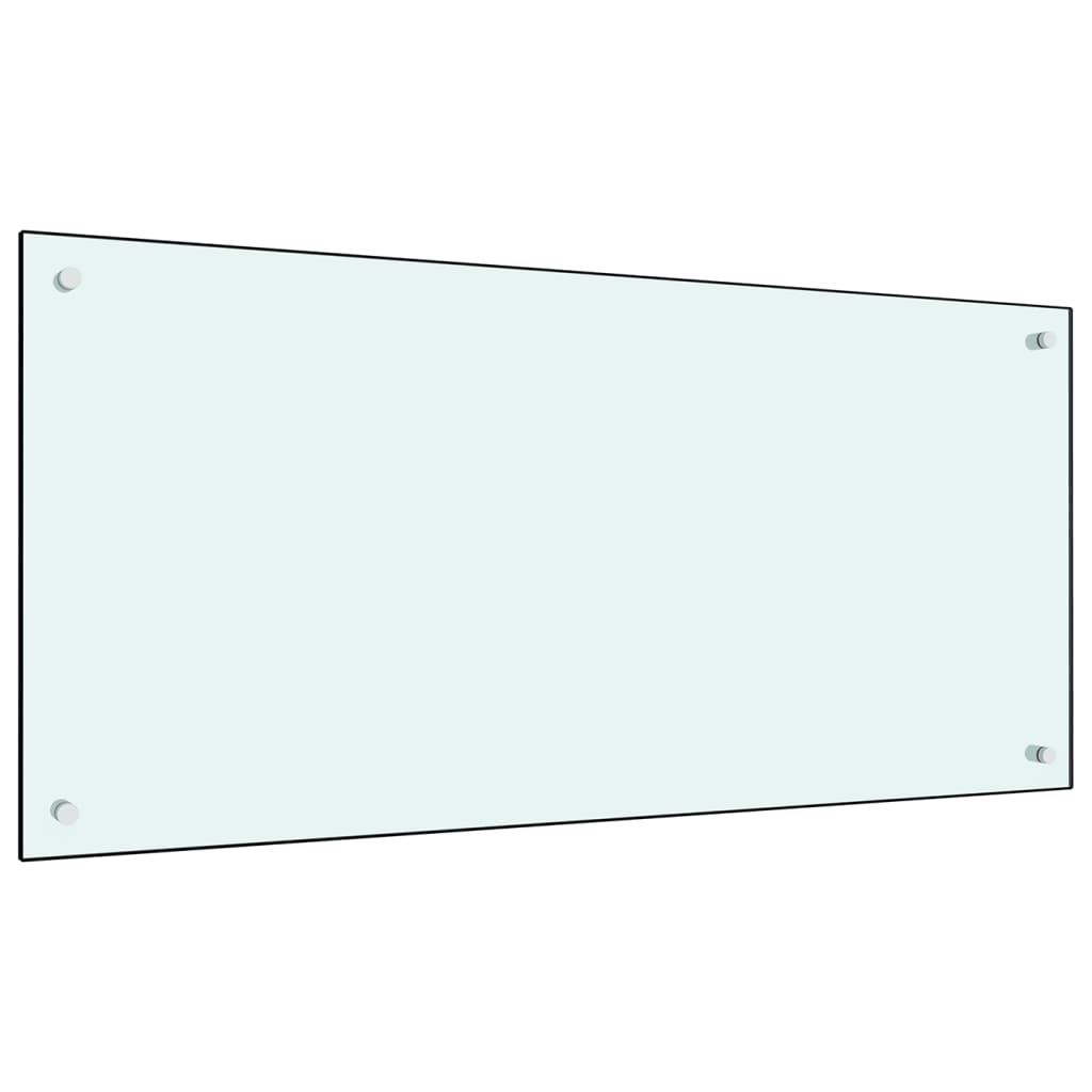 Spatscherm keuken 100x50 cm gehard glas melkwit is nu te koop bij PeponiXL, paradijselijk wonen!