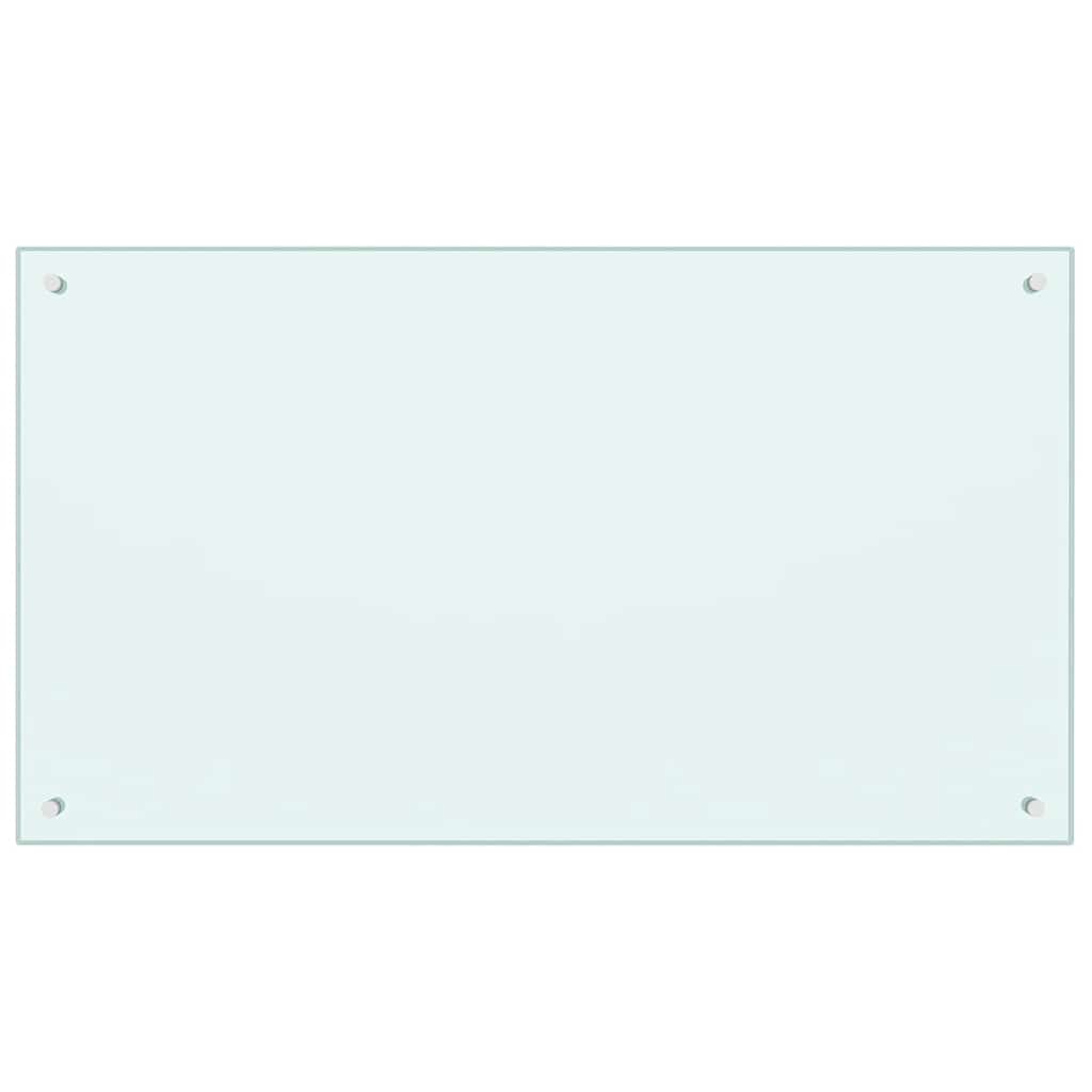 Spatscherm keuken 100x60 cm gehard glas melkwit is nu te koop bij PeponiXL, paradijselijk wonen!
