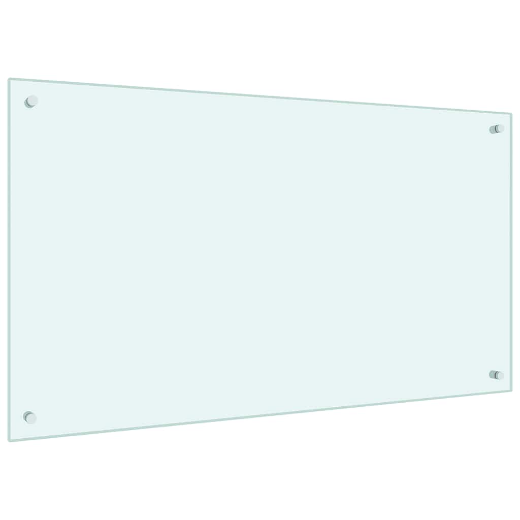 Spatscherm keuken 100x60 cm gehard glas melkwit is nu te koop bij PeponiXL, paradijselijk wonen!