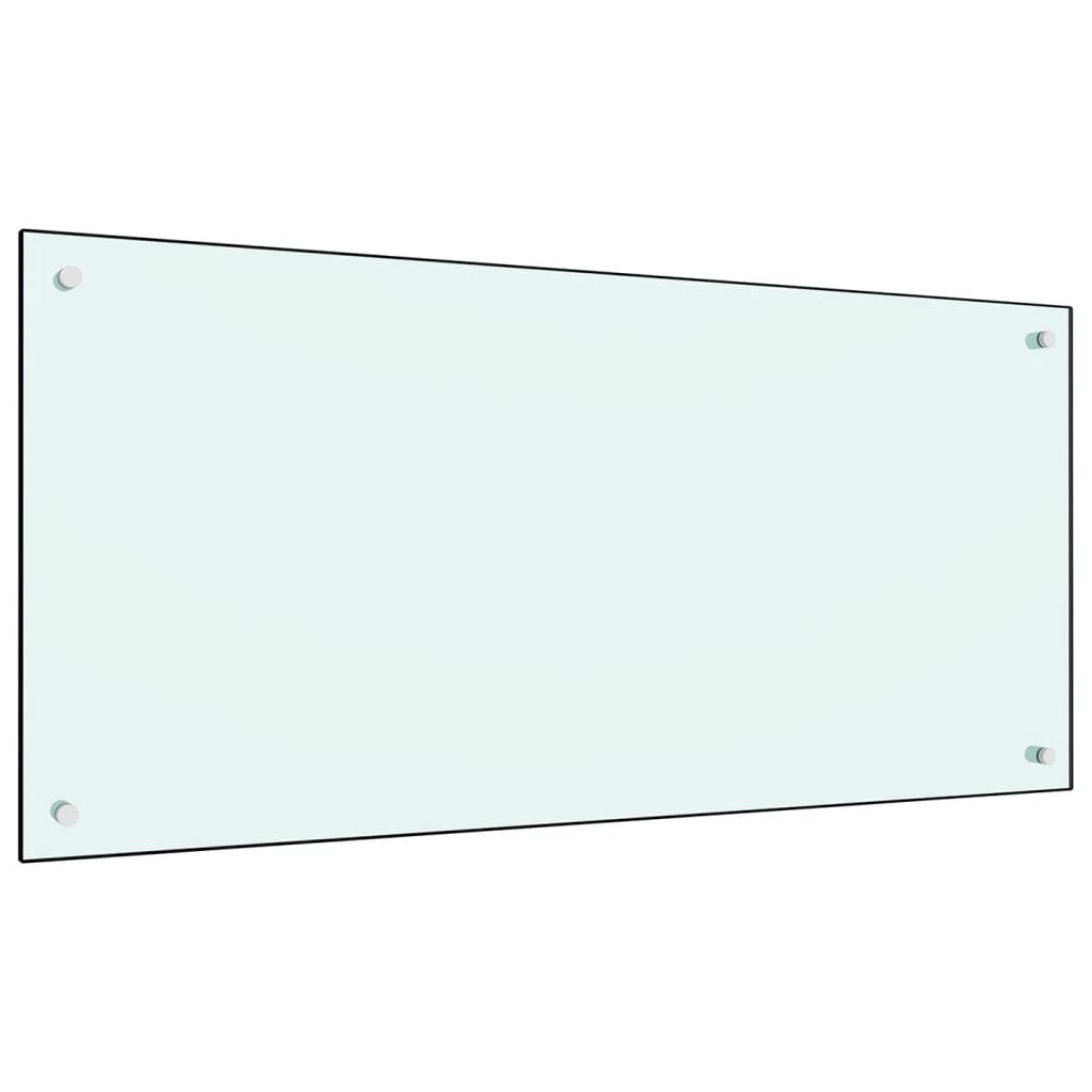 Spatscherm keuken 120x60 cm gehard glas melkwit is nu te koop bij PeponiXL, paradijselijk wonen!