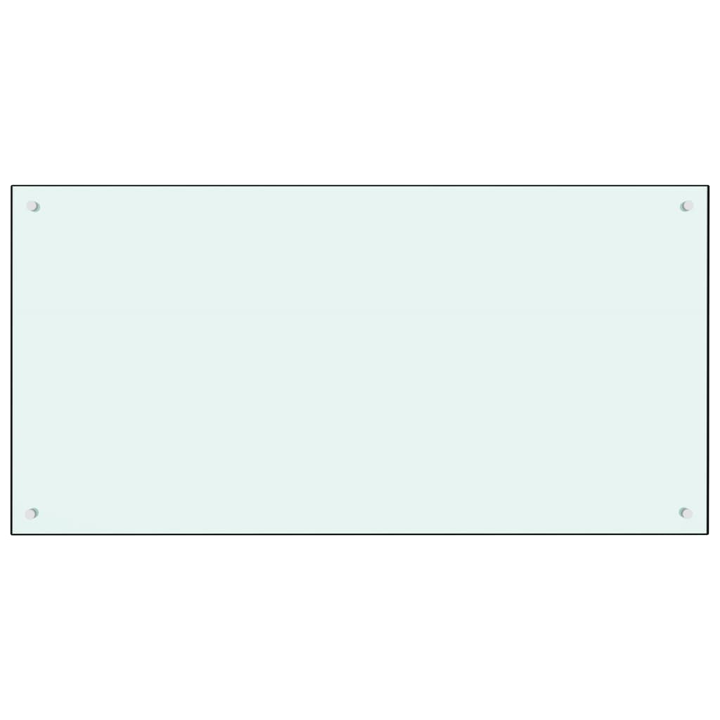 Spatscherm keuken 120x60 cm gehard glas melkwit is nu te koop bij PeponiXL, paradijselijk wonen!