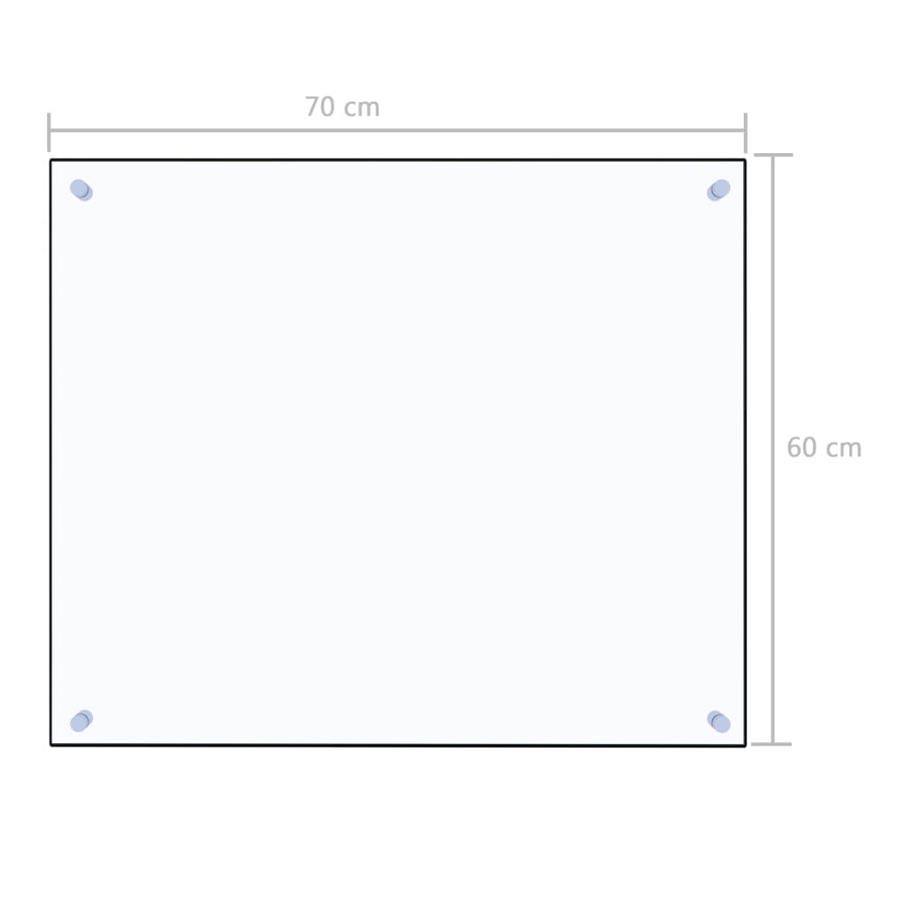 Spatscherm keuken 70x60 cm gehard glas transparant is nu te koop bij PeponiXL, paradijselijk wonen!