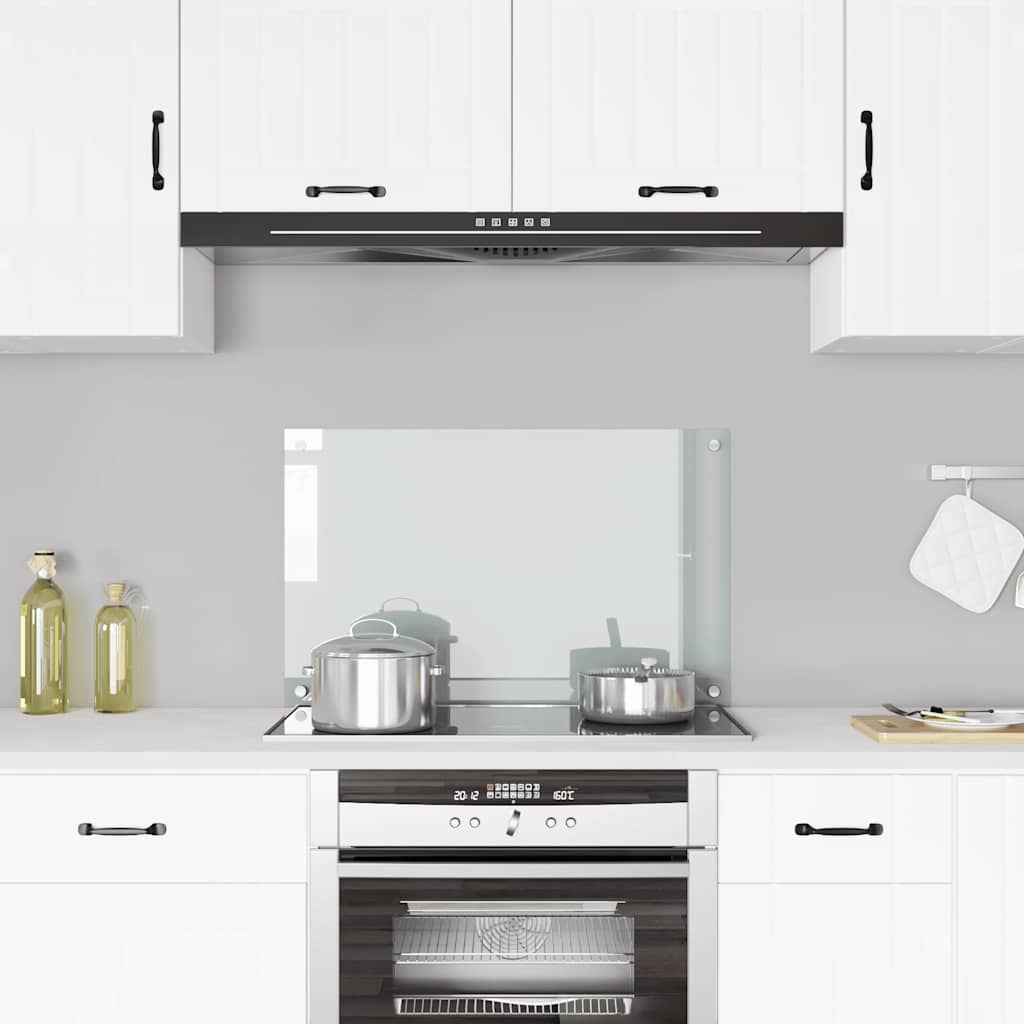 Spatscherm keuken 80x50 cm gehard glas transparant is nu te koop bij PeponiXL, paradijselijk wonen!