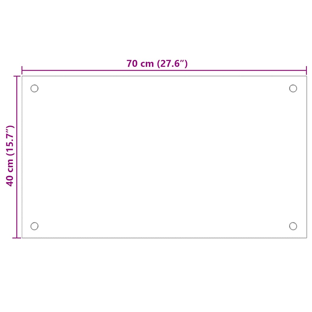 Spatscherm keuken 70x40 cm gehard glas zwart is nu te koop bij PeponiXL, paradijselijk wonen!