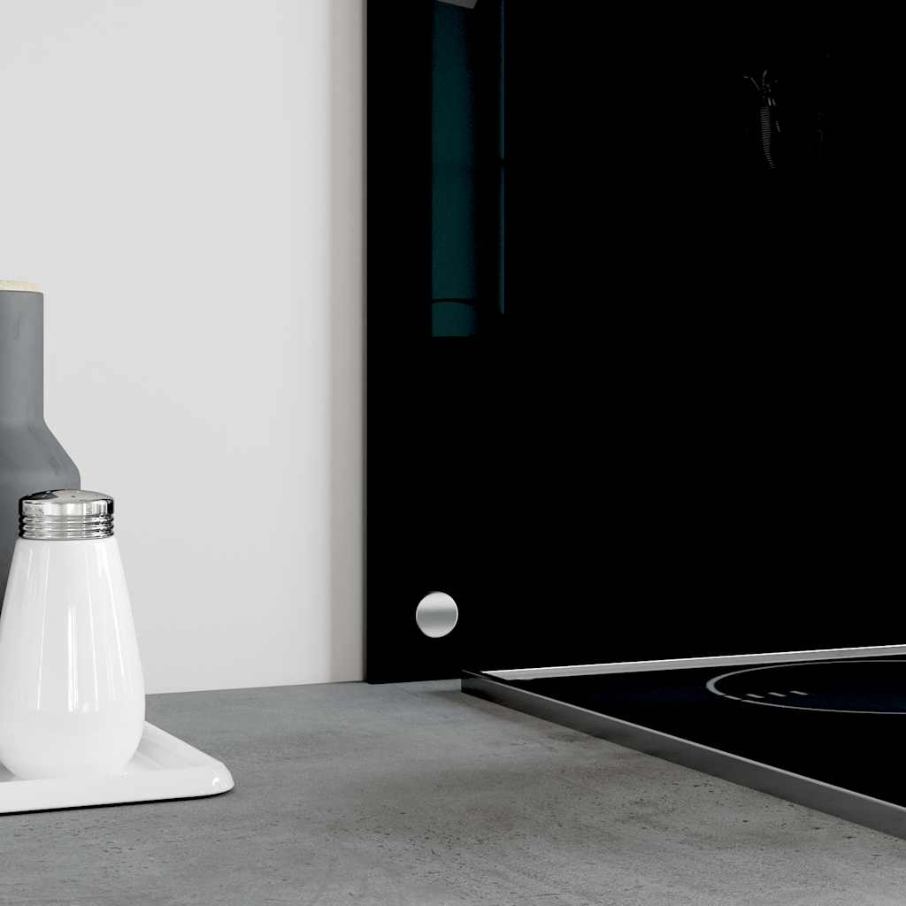 Spatscherm keuken 70x50 cm gehard glas zwart is nu te koop bij PeponiXL, paradijselijk wonen!