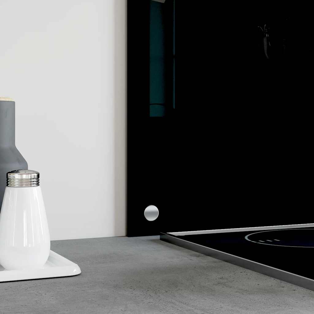 Spatscherm keuken 90x40 cm gehard glas zwart is nu te koop bij PeponiXL, paradijselijk wonen!