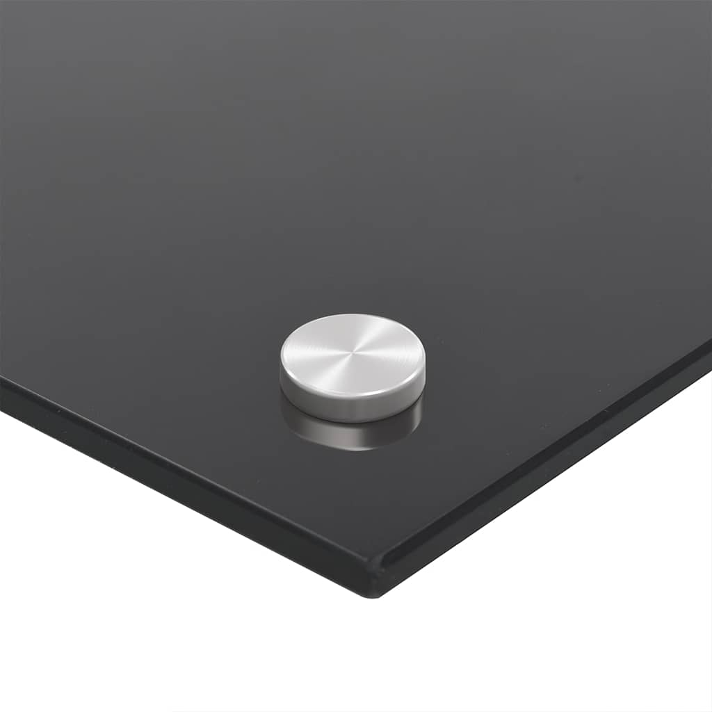 Spatscherm keuken 90x60 cm gehard glas zwart is nu te koop bij PeponiXL, paradijselijk wonen!