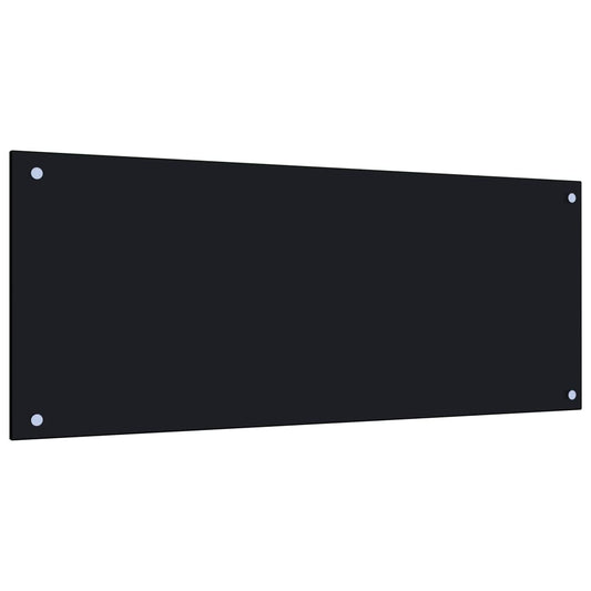 Spatscherm keuken 100x40 cm gehard glas zwart is nu te koop bij PeponiXL, paradijselijk wonen!