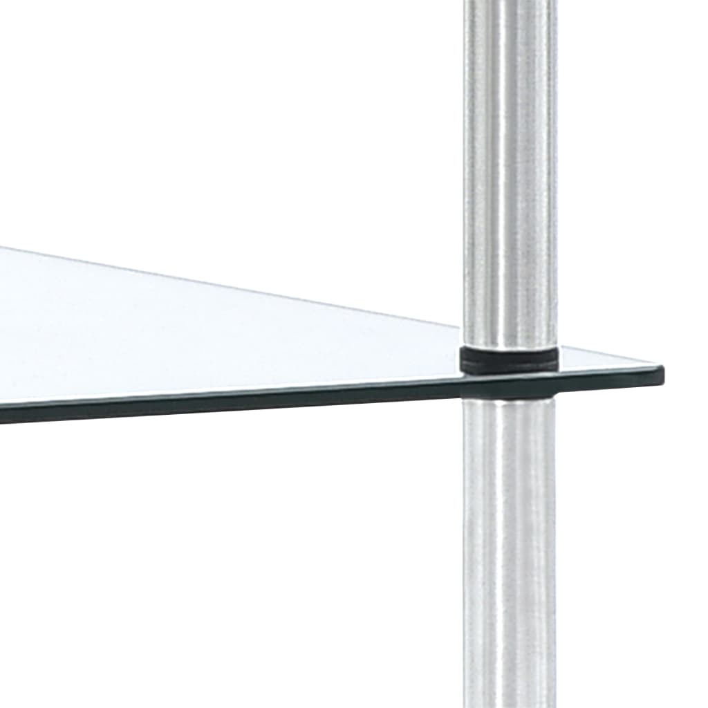 Kastje 5-laags 40x40x130 cm gehard glas transparant is nu te koop bij PeponiXL, paradijselijk wonen!