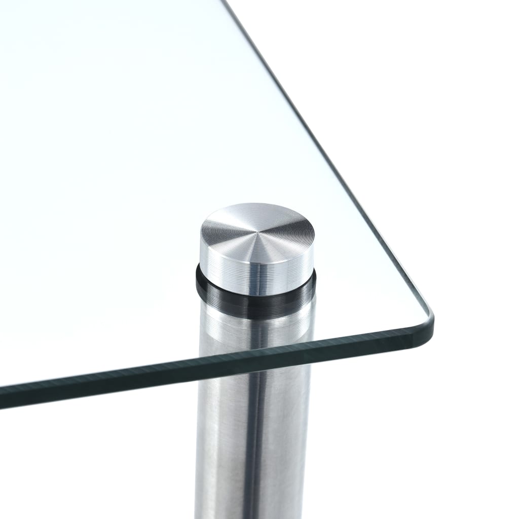 Kastje 5-laags 40x40x130 cm gehard glas transparant is nu te koop bij PeponiXL, paradijselijk wonen!