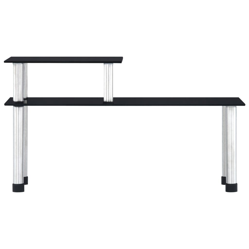 Keukenschap 45x16x26 cm gehard glas zwart is nu te koop bij PeponiXL, paradijselijk wonen!