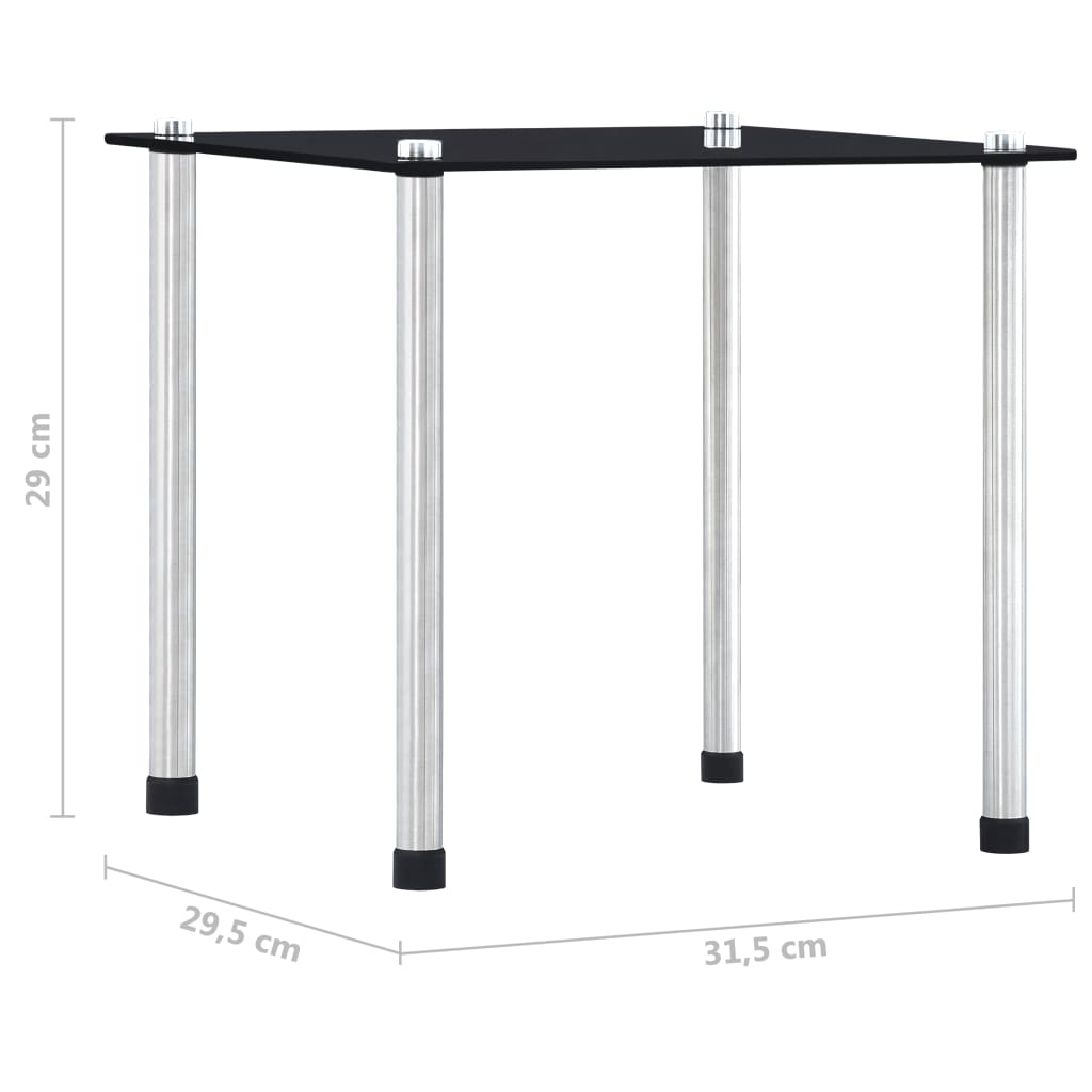 3-delige Tafeltjesset gehard glas zwart is nu te koop bij PeponiXL, paradijselijk wonen!