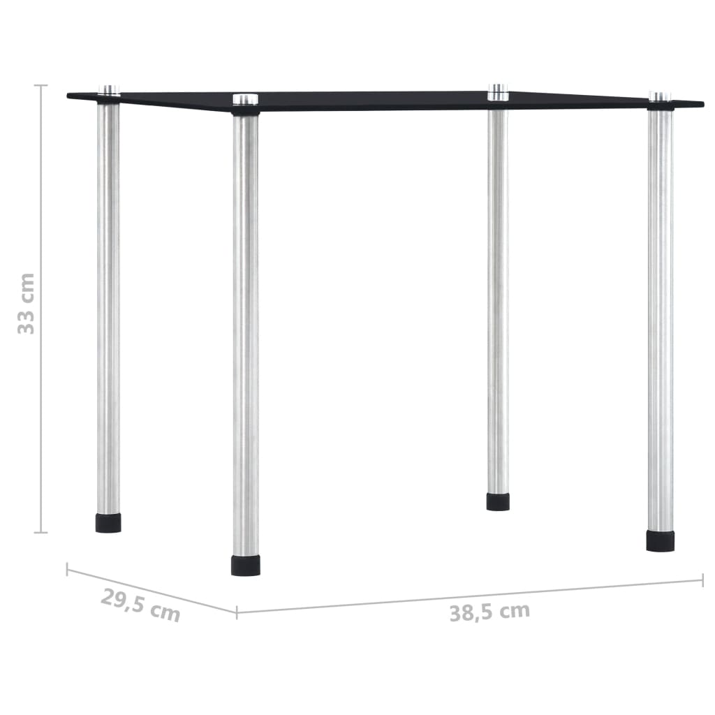 3-delige Tafeltjesset gehard glas zwart is nu te koop bij PeponiXL, paradijselijk wonen!