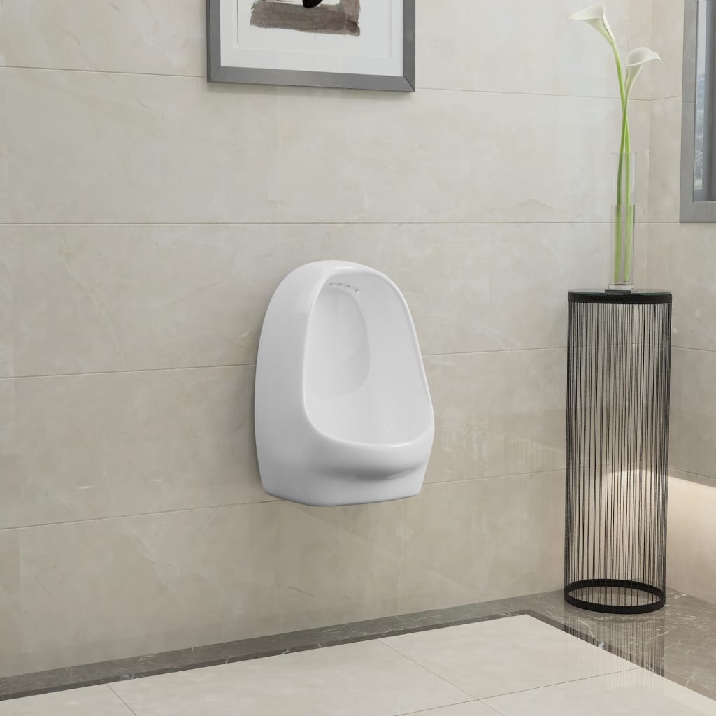 Wandurinoir met spoelklep keramiek wit is nu te koop bij PeponiXL, paradijselijk wonen!