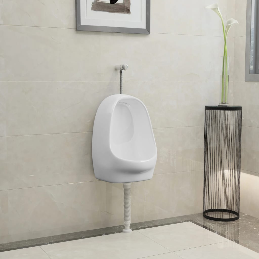 Wandurinoir met spoelklep keramiek wit is nu te koop bij PeponiXL, paradijselijk wonen!