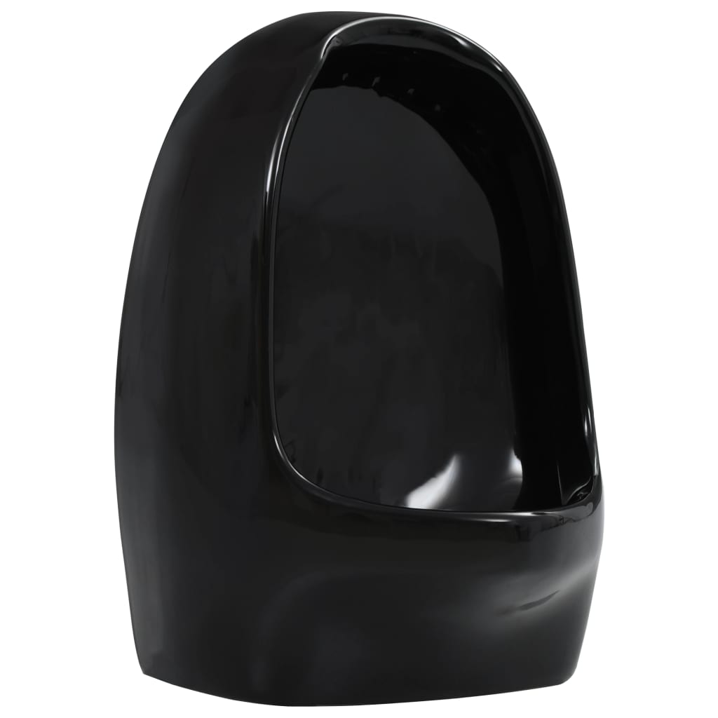 Wandurinoir met spoelklep keramiek zwart is nu te koop bij PeponiXL, paradijselijk wonen!
