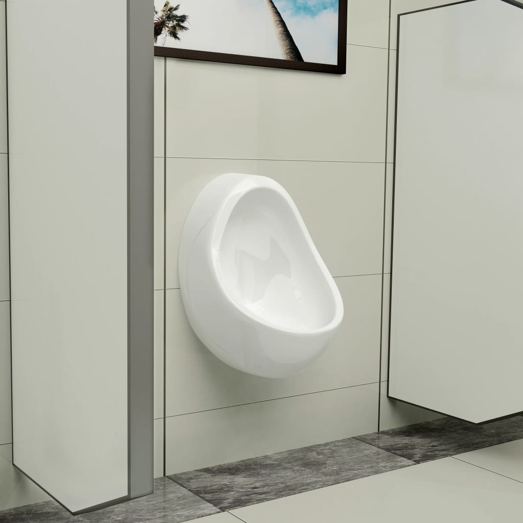 Wandurinoir met spoelklep keramiek wit is nu te koop bij PeponiXL, paradijselijk wonen!