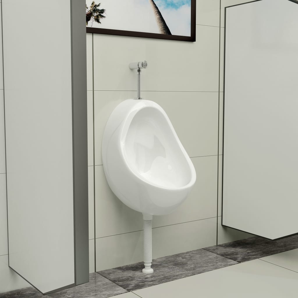 Wandurinoir met spoelklep keramiek wit is nu te koop bij PeponiXL, paradijselijk wonen!
