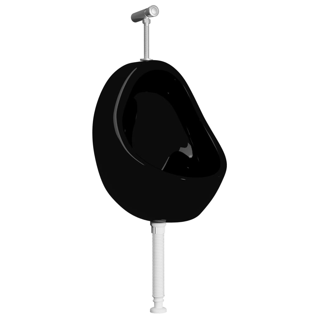 Wandurinoir met spoelklep keramiek zwart is nu te koop bij PeponiXL, paradijselijk wonen!