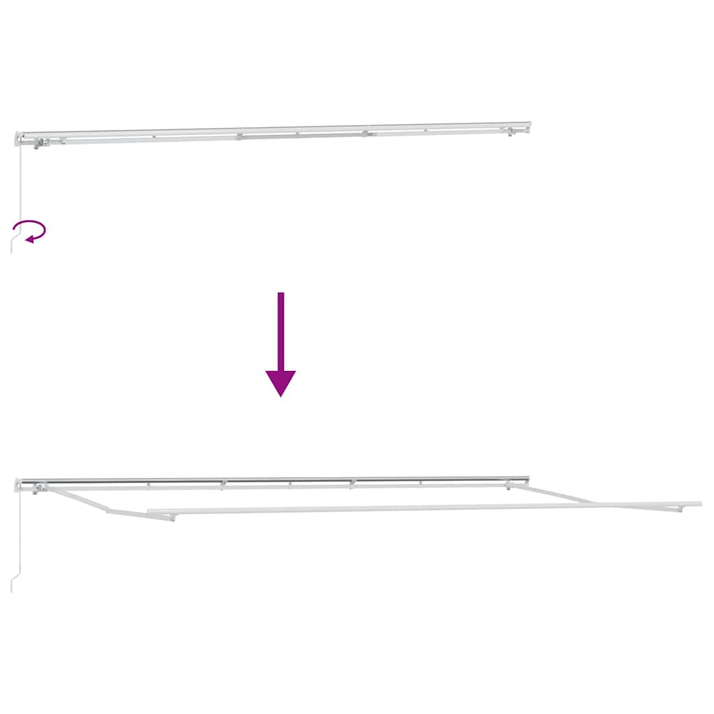 Zijde Frame Wit 600 × 300 cm Aluminium is nu te koop bij PeponiXL, paradijselijk wonen!