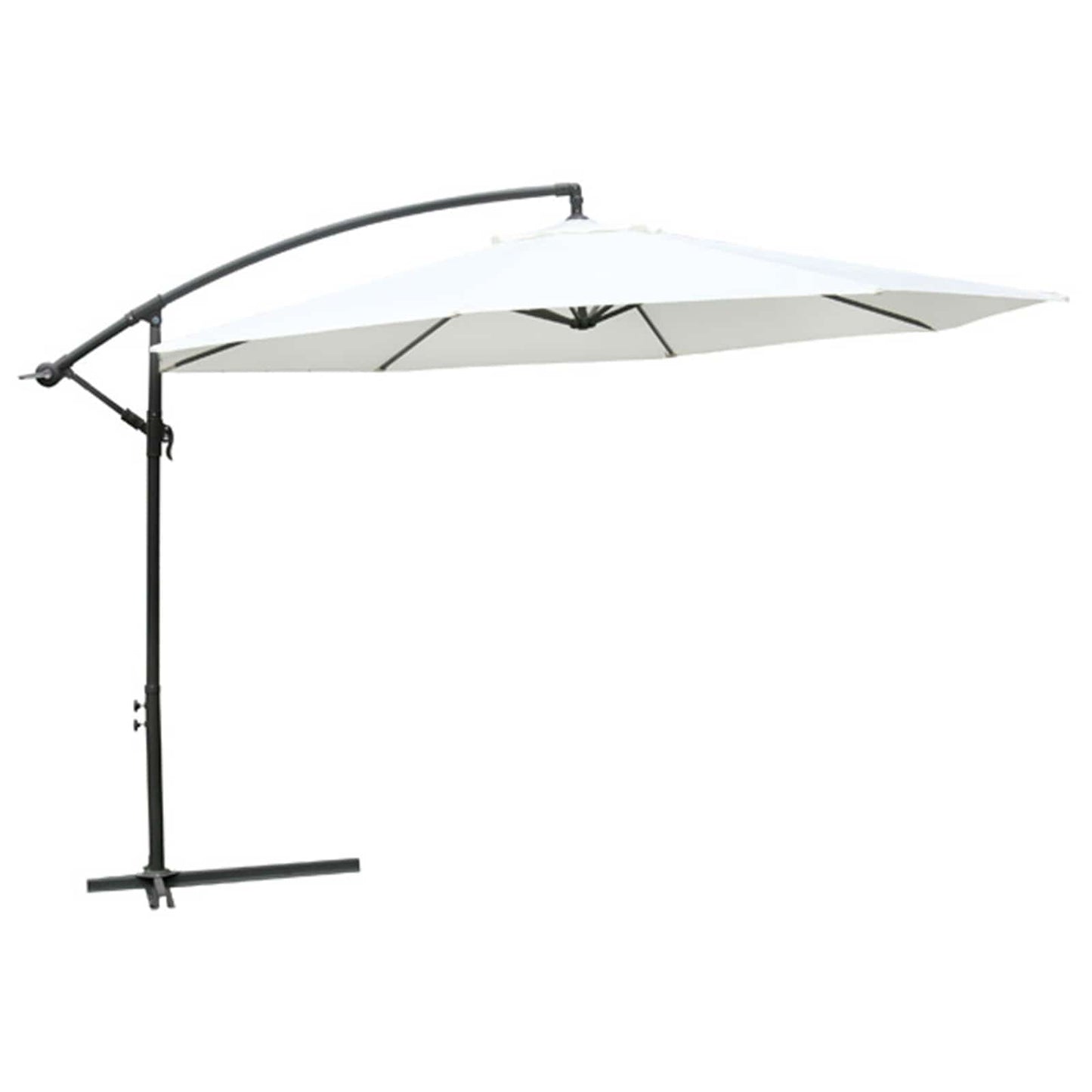 Hangende Zonneparasol Wit is nu te koop bij PeponiXL, paradijselijk wonen!