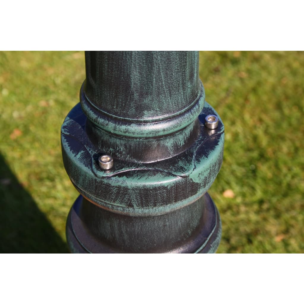 Tuinlantaarn Preston 2-arms 215 cm donkergroen is nu te koop bij PeponiXL, paradijselijk wonen!