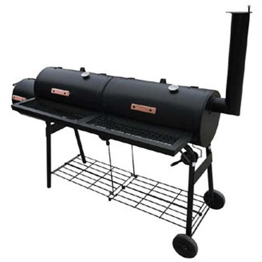 Rookbarbecue Nevada XL zwart is nu te koop bij PeponiXL, paradijselijk wonen!