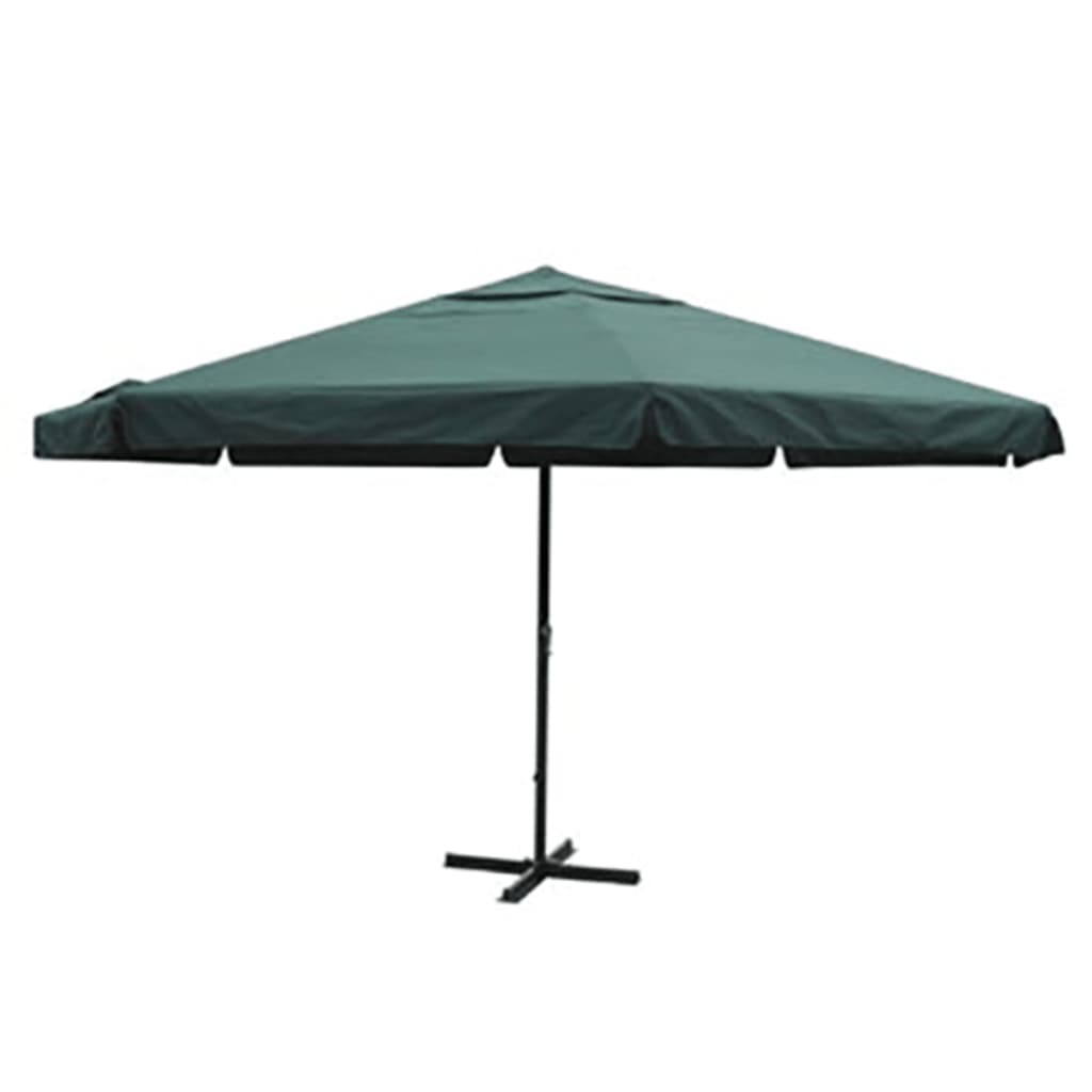 Parasol Samos 500 cm aluminium groen is nu te koop bij PeponiXL, paradijselijk wonen!