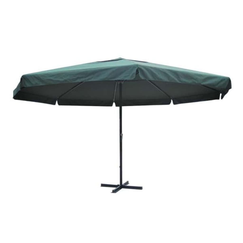 Parasol Samos 500 cm aluminium groen is nu te koop bij PeponiXL, paradijselijk wonen!