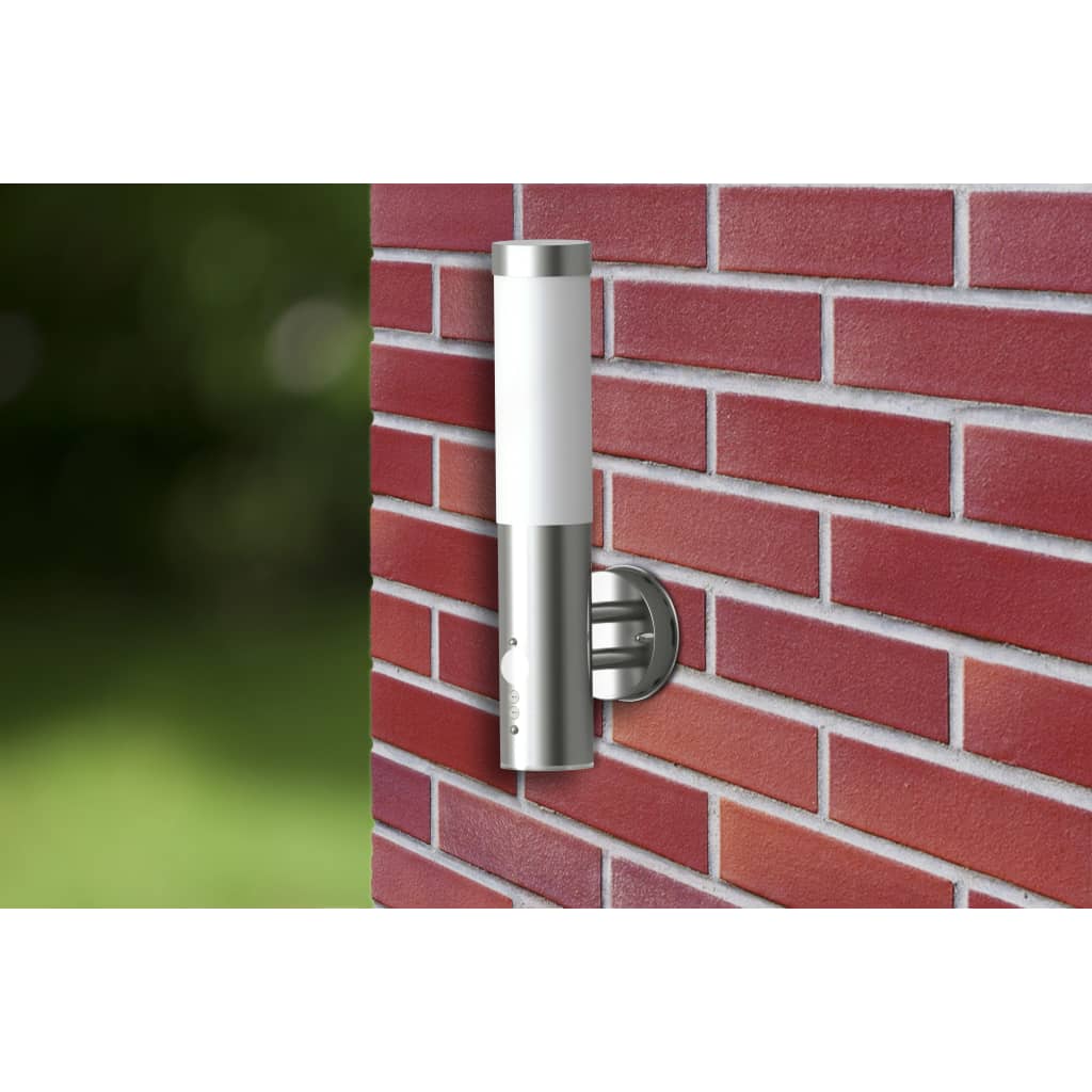 Buitenwandlamp met bewegingsdetector roestvrij staal is nu te koop bij PeponiXL, paradijselijk wonen!