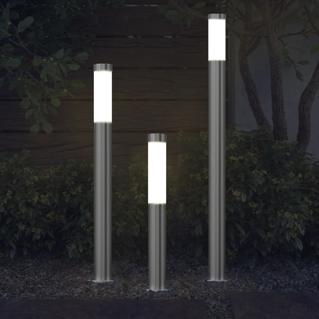 3-delige Tuinlampenset waterdicht roestvrij staal is nu te koop bij PeponiXL, paradijselijk wonen!