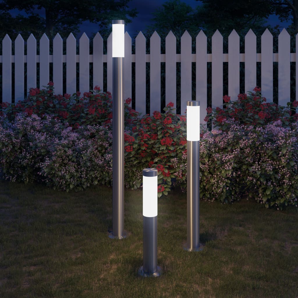 3-delige Tuinlampenset waterdicht roestvrij staal is nu te koop bij PeponiXL, paradijselijk wonen!