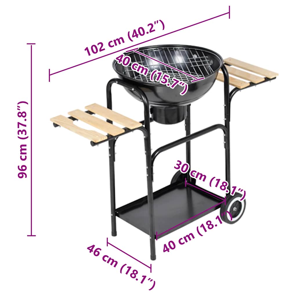 Kolenbarbecue Louisiana ø44 cm is nu te koop bij PeponiXL, paradijselijk wonen!