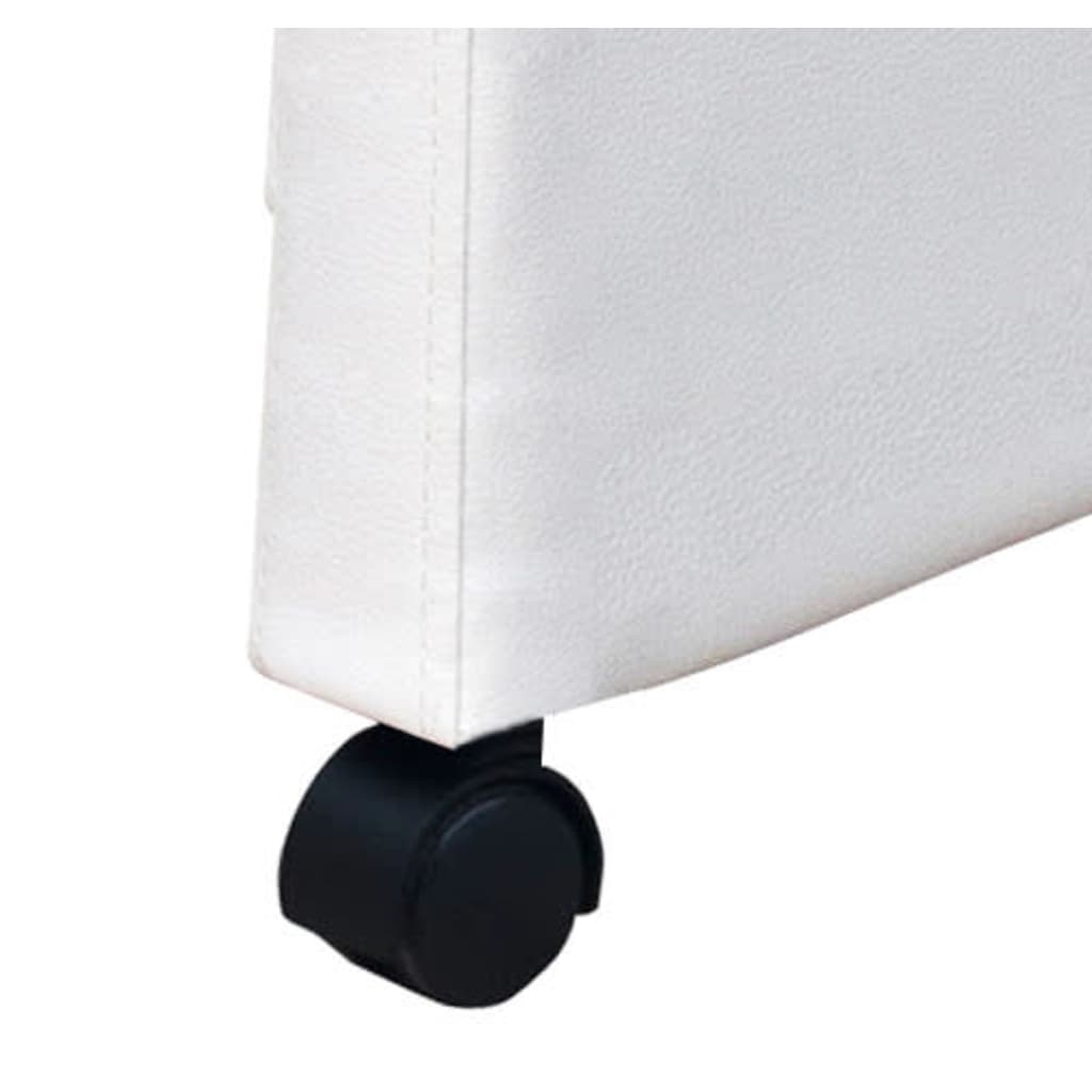 Eetkamerstoelen 2 st kunstleer wit is nu te koop bij PeponiXL, paradijselijk wonen!