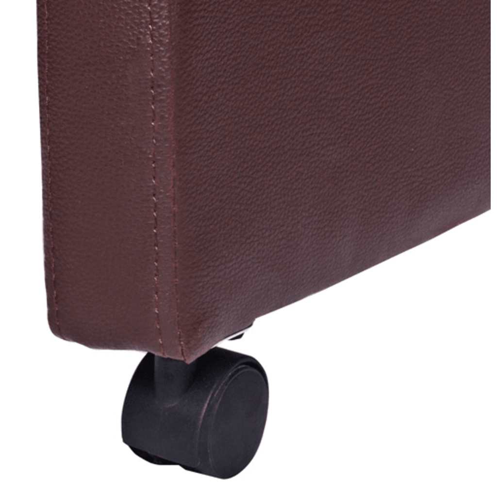 Eetkamerstoelen 2 st kunstleer bruin is nu te koop bij PeponiXL, paradijselijk wonen!