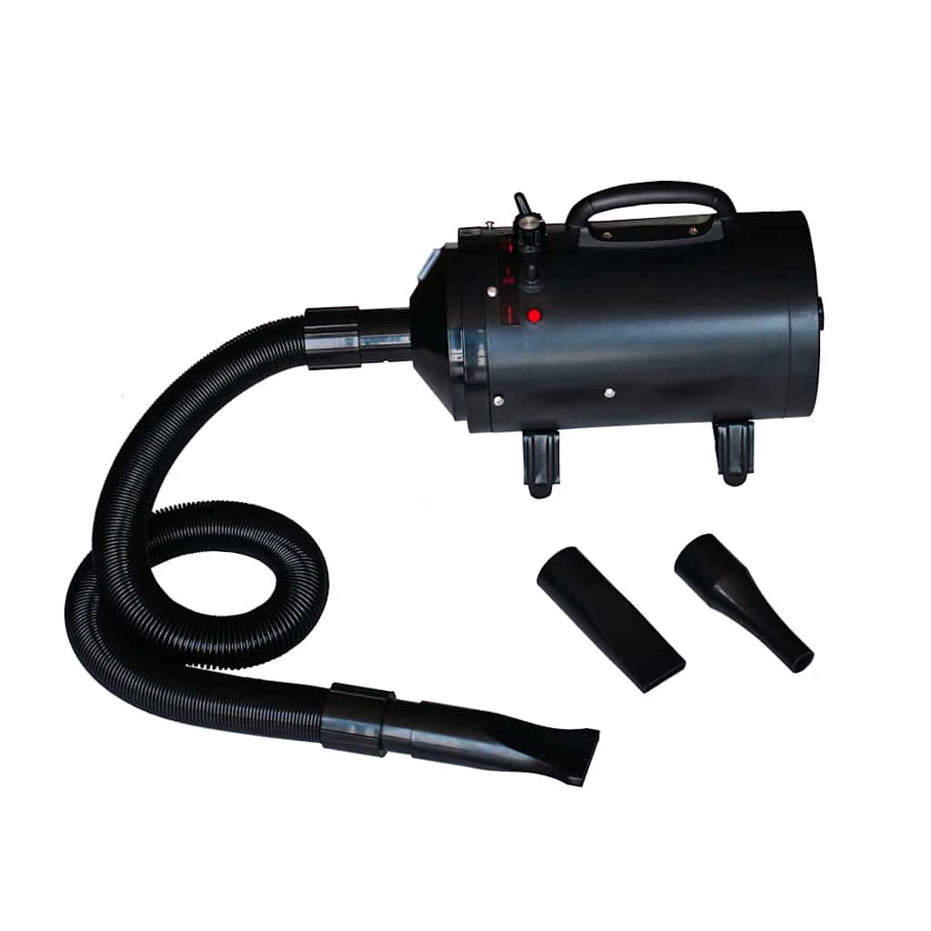 Hondenföhn met 3 opzetstukken 2400 W zwart is nu te koop bij PeponiXL, paradijselijk wonen!