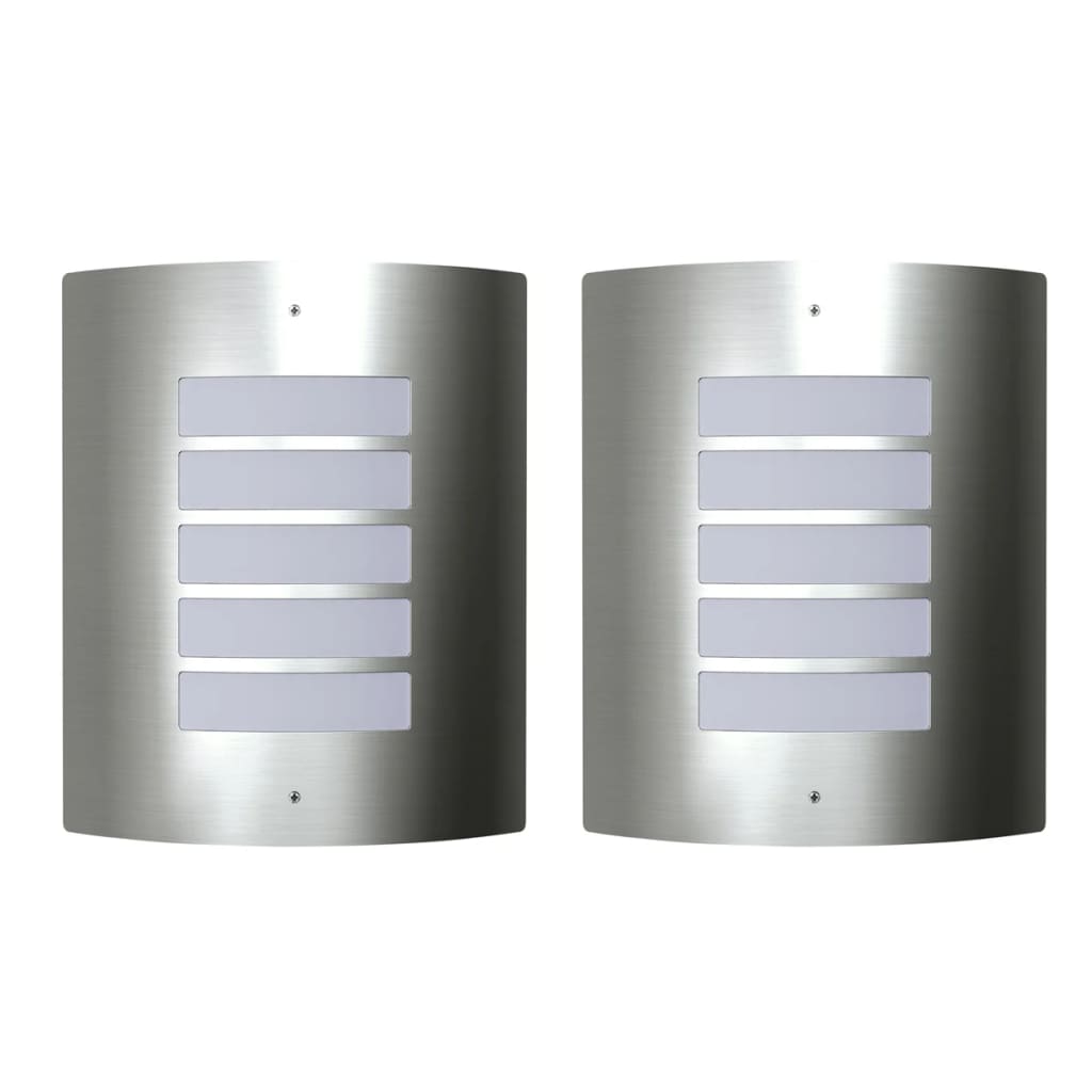 Buitenlamp RVS Falerna 2 st is nu te koop bij PeponiXL, paradijselijk wonen!