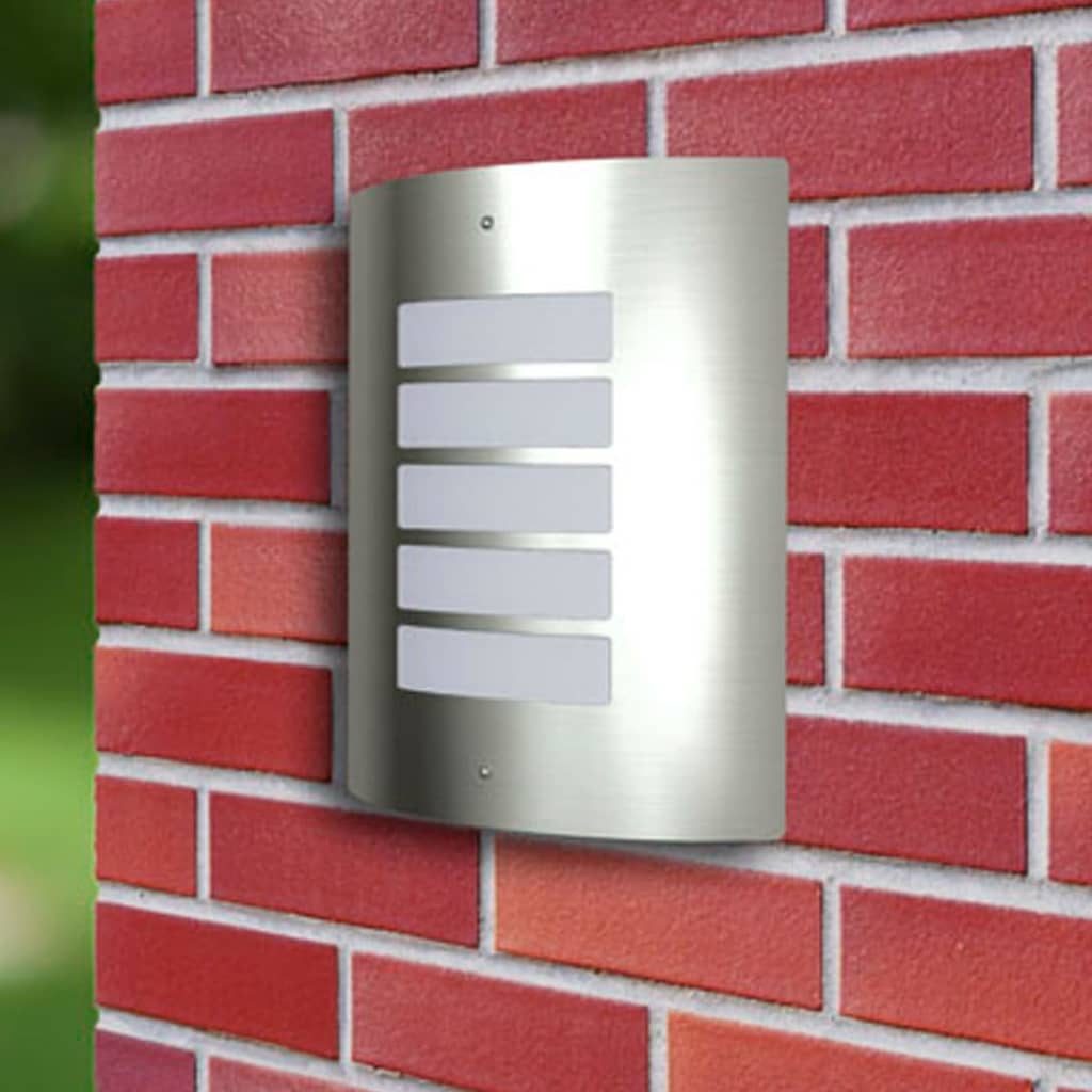 Buitenlamp RVS Falerna 2 st is nu te koop bij PeponiXL, paradijselijk wonen!