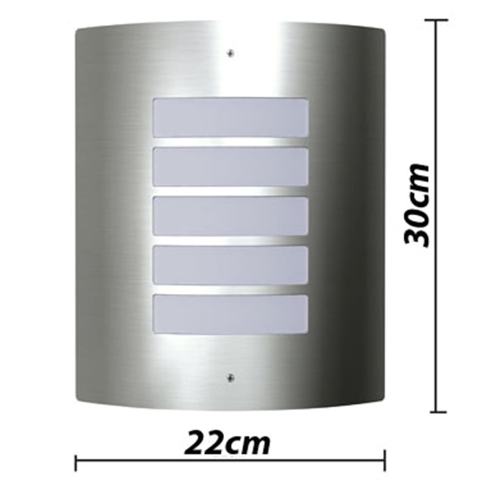 Buitenlamp RVS Falerna 2 st is nu te koop bij PeponiXL, paradijselijk wonen!