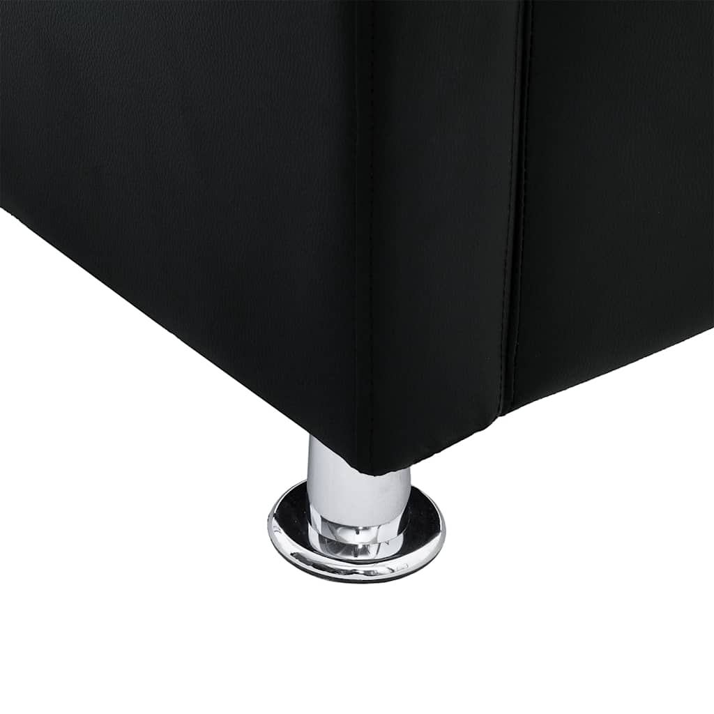 Fauteuil kubus kunstleer zwart is nu te koop bij PeponiXL, paradijselijk wonen!