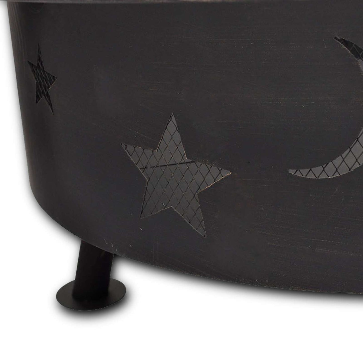 Vuur Schaal Maan Zwart 82 x 82 x 64 cm Staal is nu te koop bij PeponiXL, paradijselijk wonen!