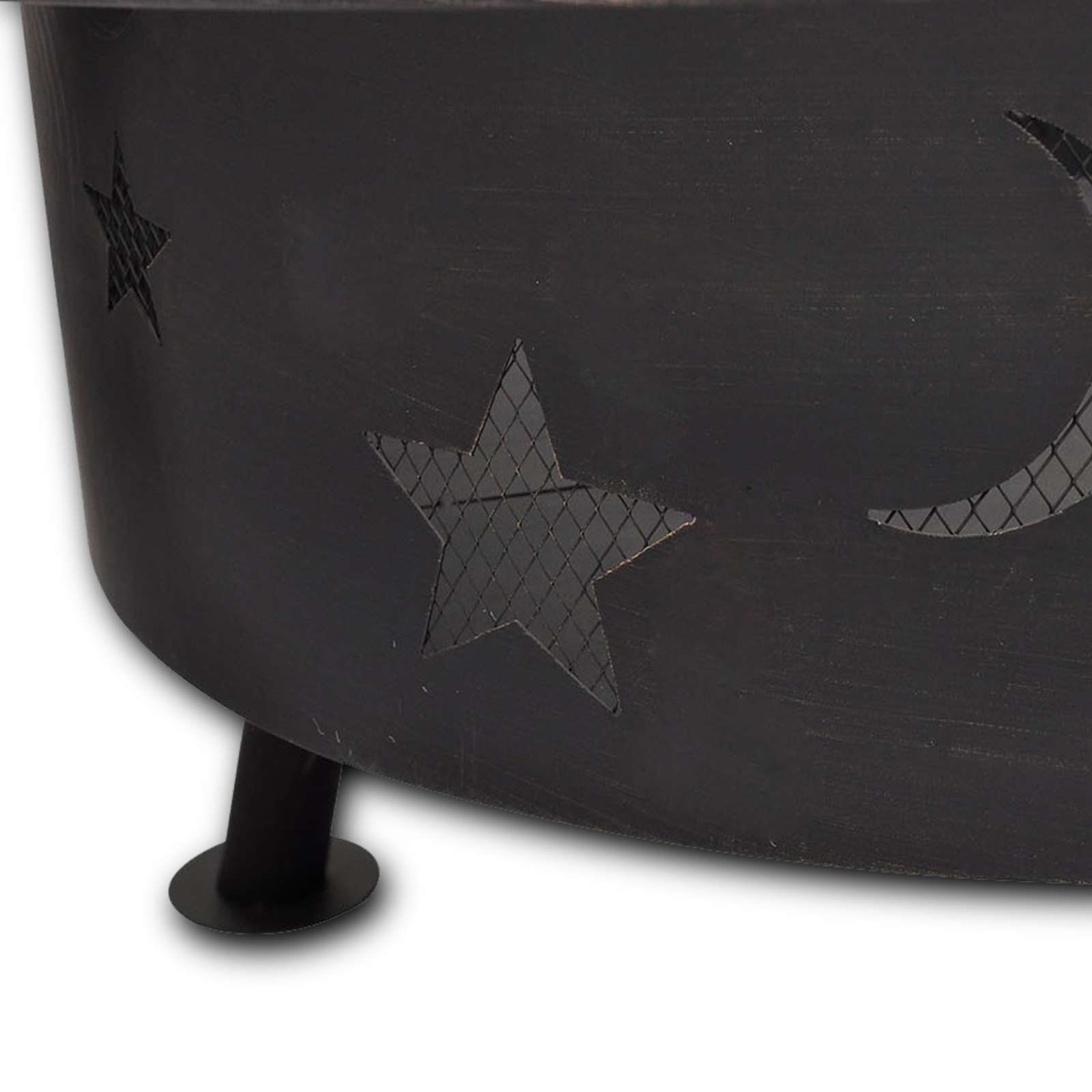 Vuur Schaal Maan Zwart 82 x 82 x 64 cm Staal is nu te koop bij PeponiXL, paradijselijk wonen!