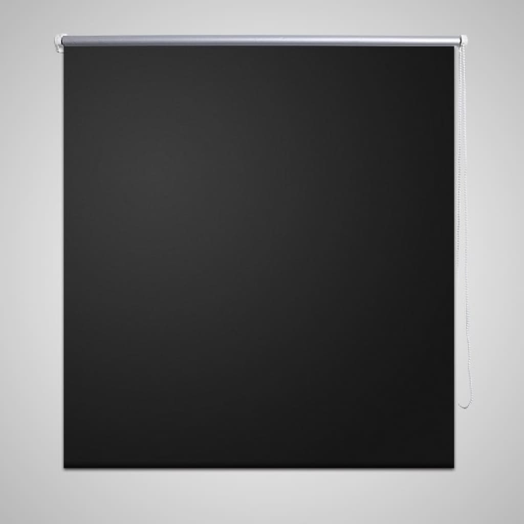 Rolgordijn verduisterend 124,4 x 175 cm stofbreedte 120 cm zwart is nu te koop bij PeponiXL, paradijselijk wonen!