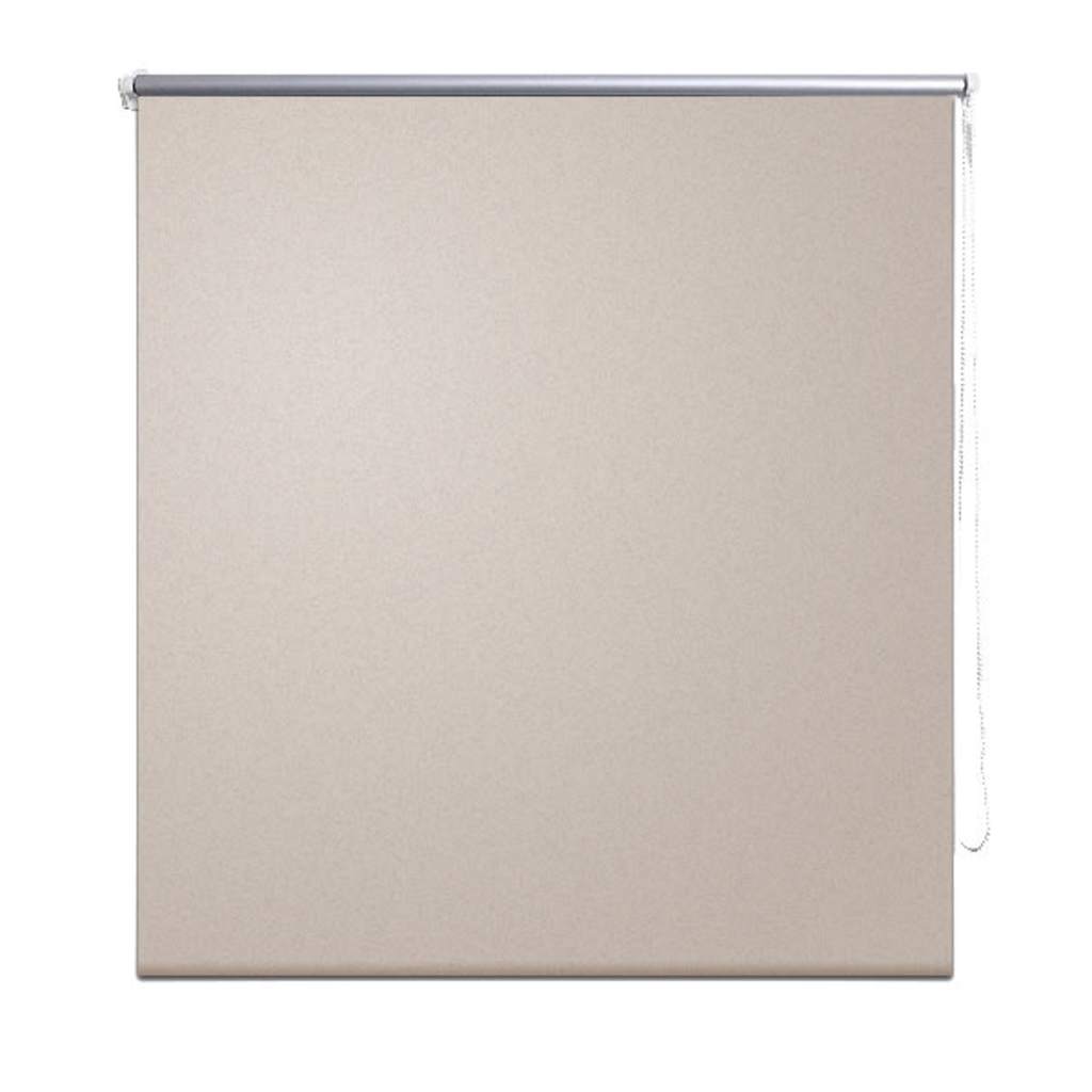 Rolgordijn verduisterend 144,4 x 175 cm stofbreedte 140 cm beige is nu te koop bij PeponiXL, paradijselijk wonen!